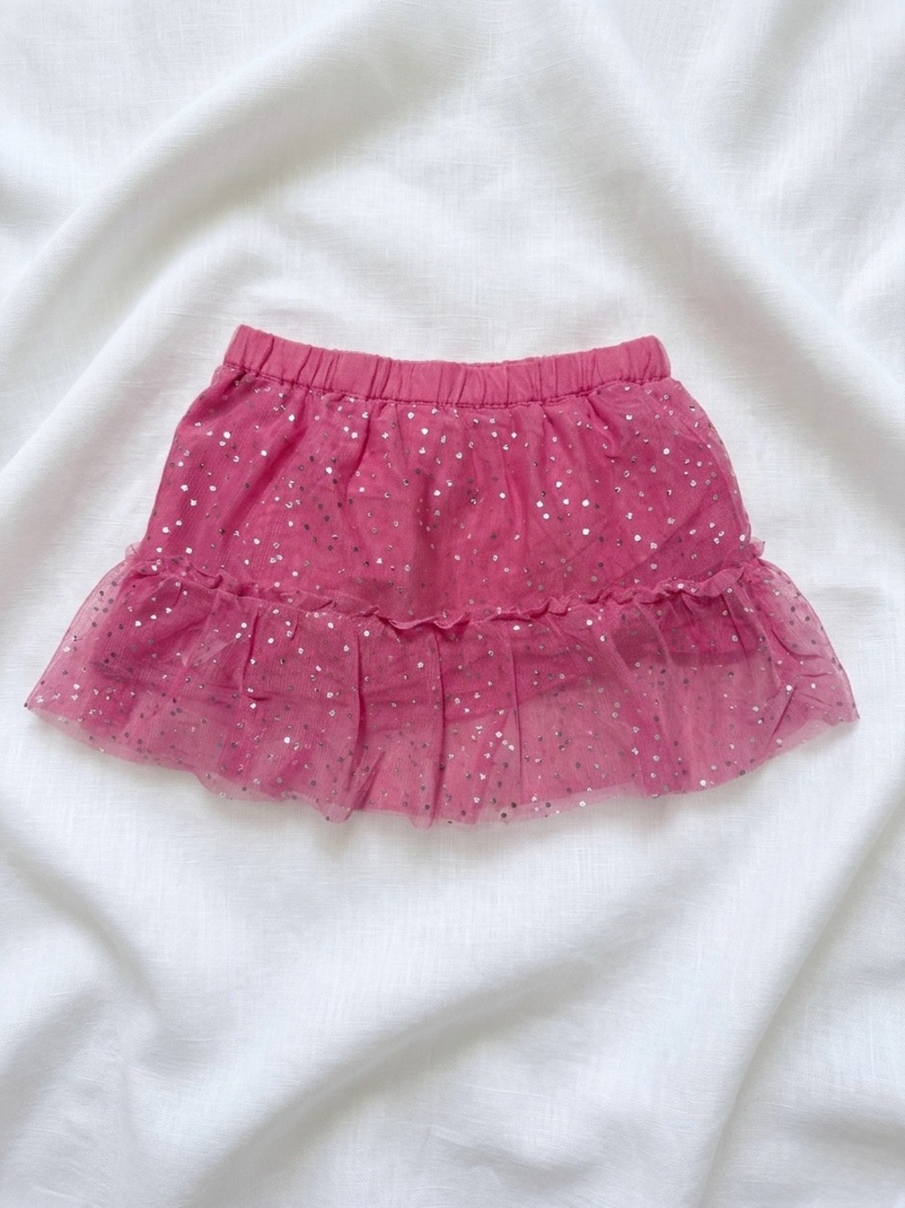 EUC Baby Gap Barbie Pink Tulle Skirt 3T | Fairycore Glitter Princess
